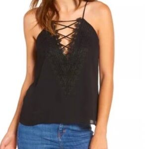 NWT Wayf Black Lace Camisole